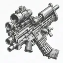 m240 tattoo design idea