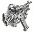 m240 tattoo design idea