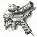 m240 tattoo design idea