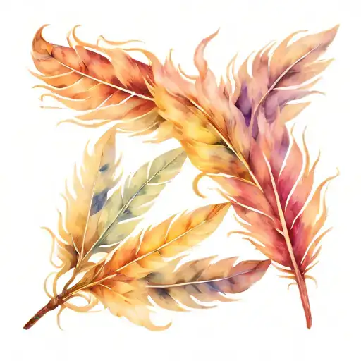 quill pen tattoo design idea