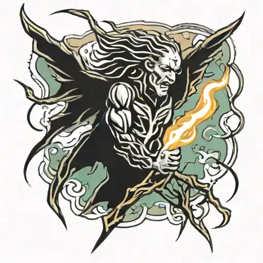 if the thunder don't get you then the lightning will tattoo design idea