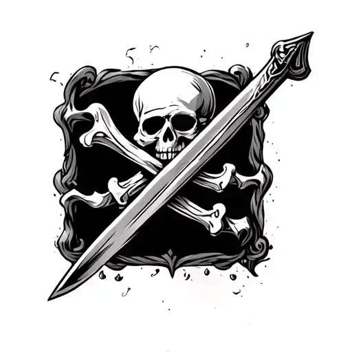 Pirate Sword tattoo design idea