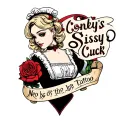 sissy maid with the words conleys sissy cuck tattoo design idea