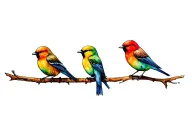 Bob Marley 3 Little Birds tattoo design idea
