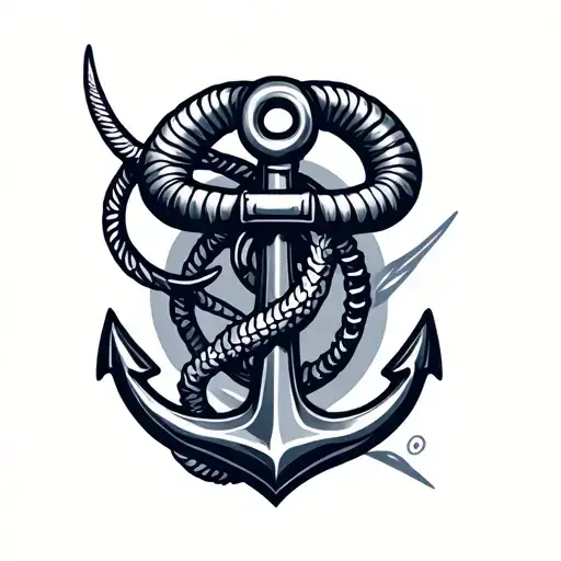 Capricorn  Navy anchor tattoo design idea