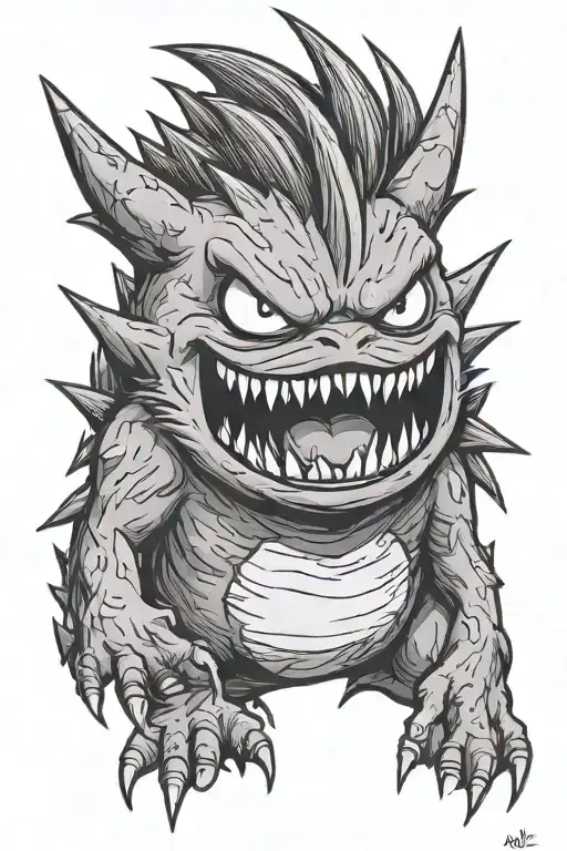 Gengar tattoo design idea