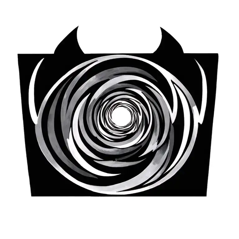 fibonacci sequence circle shape tattoo design idea
