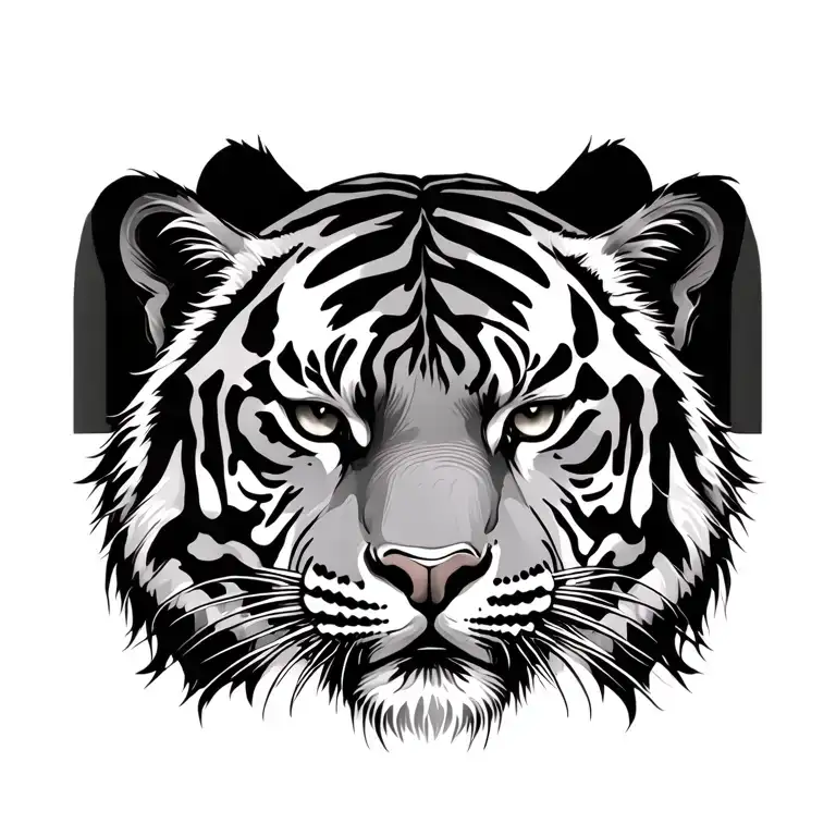 tiger animal tattoo design idea