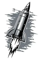 Navy Sign and Missile launching tattoo design idea