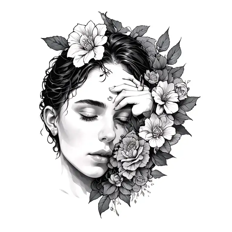 self growth and struggle with relationships  tattoo design idea