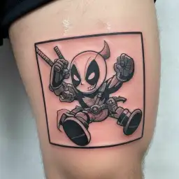 deadpool killed mickey mouse tattoo design idea