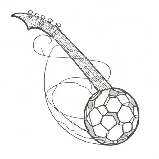 tattoo for my father Andrea that encloses our bond in music, football, theater and love tattoo design idea