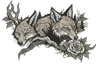 dark forest tattoo design idea
