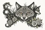 dark forest tattoo design idea