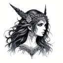 Freya Rune tattoo design idea