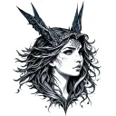 Freya Rune tattoo design idea