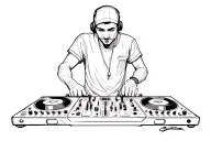 DJ Music Controller tattoo design idea