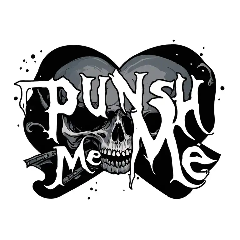 punish me tattoo design idea