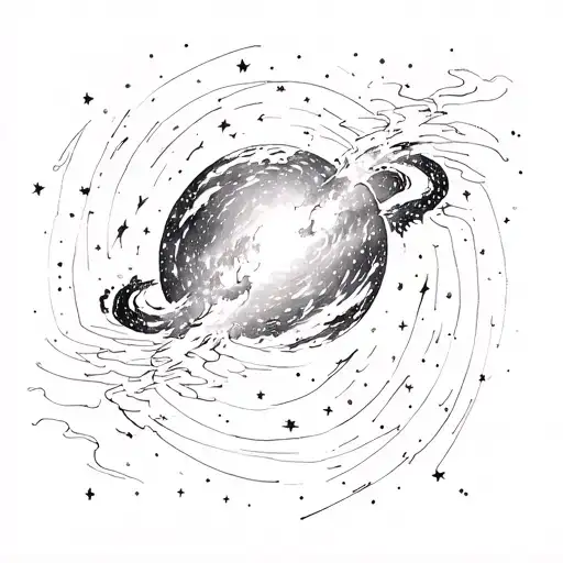 "Starlight shining in the deepest night" Milky Way, 00:00 tattoo design idea