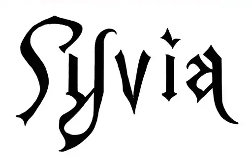 "Sylvia" tattoo design idea