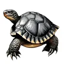 shellback turtle king Neptune tattoo design idea