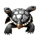 shellback turtle king Neptune tattoo design idea