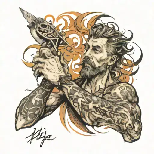 windy decisions, uncertainty, full hand sketch, male tattoo, desire, goals, better life tattoo design idea