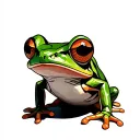 tree frog  tattoo design idea