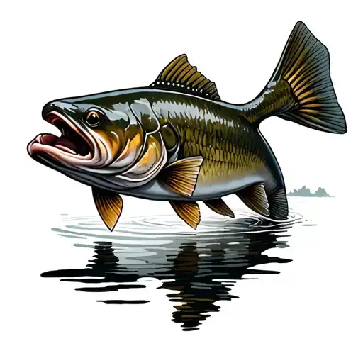 southern appalachian brook trout tattoo design idea