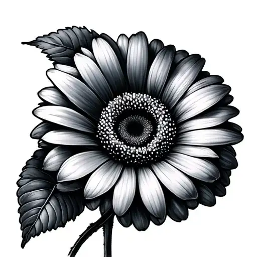 Gerbera tattoo design idea