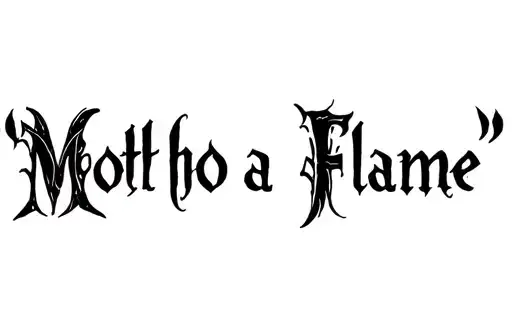 "Moth to a Flame" tattoo design idea