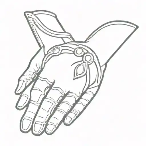 bishop's glove tattoo design idea