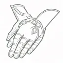 bishop's glove tattoo design idea