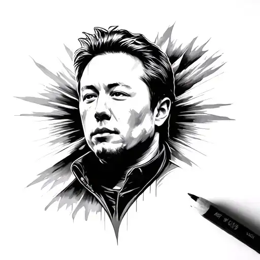 Elon musk tattoo design idea