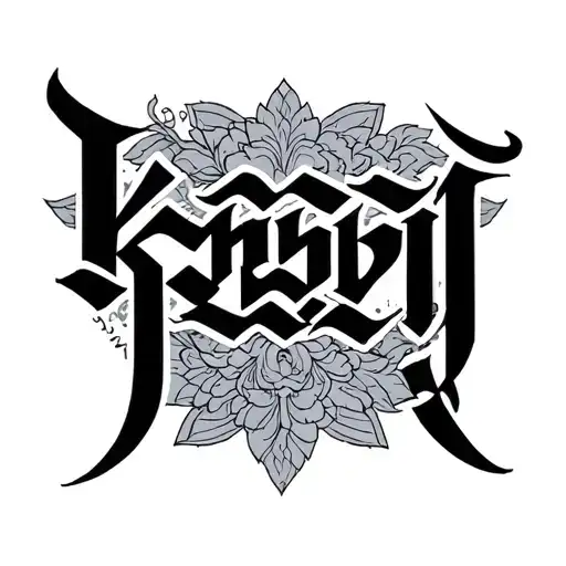 lettering text saying Khmer tattoo design idea
