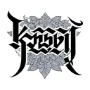 lettering text saying Khmer tattoo design idea