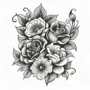 Flores tattoo design idea