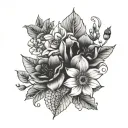 Flores tattoo design idea