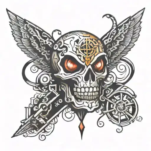 hacker symbolized tattoo design idea