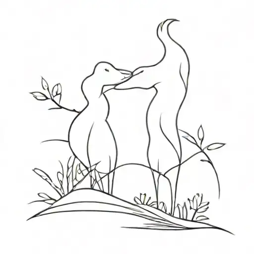 always together tattoo design idea