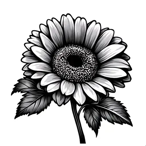 Gerbera tattoo design idea
