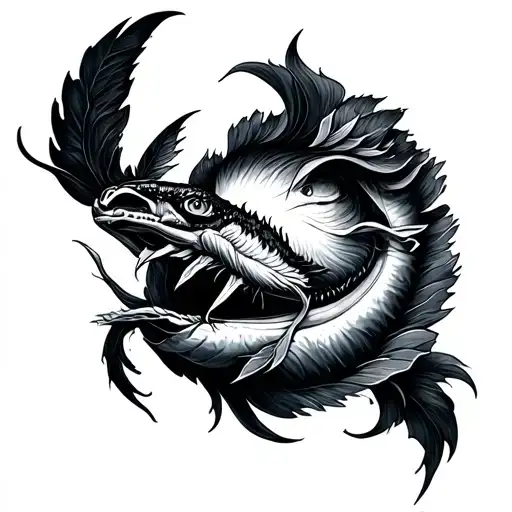 Catch dreams tattoo design idea