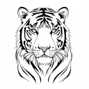 Tiger And 2 Cubs tattoo design idea