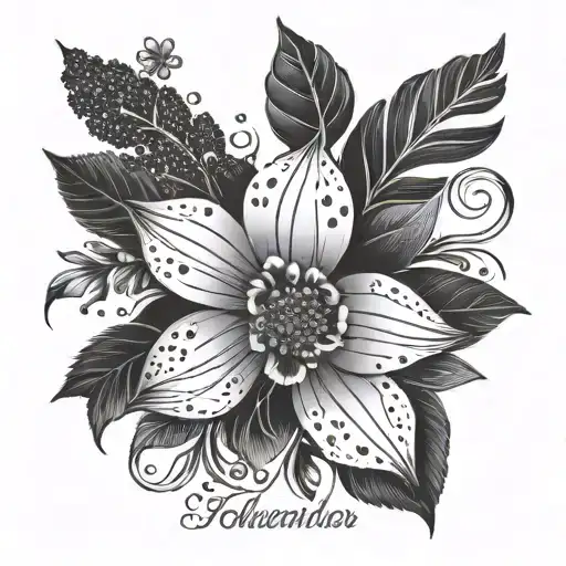 name and date of birth tattoo design idea