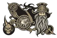 Odin tattoo design idea