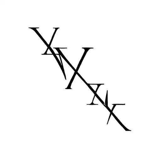 1997 Roman Numerals tattoo design idea