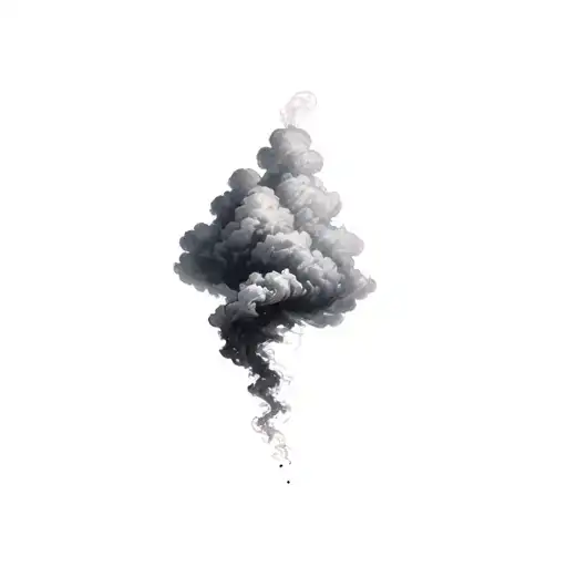 Filler Clouds and Smoke tattoo design idea