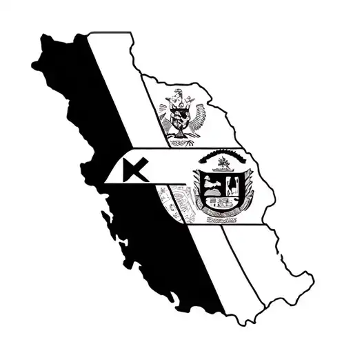 Nicaragua, Colombia and Venezuelan flags together tattoo design idea