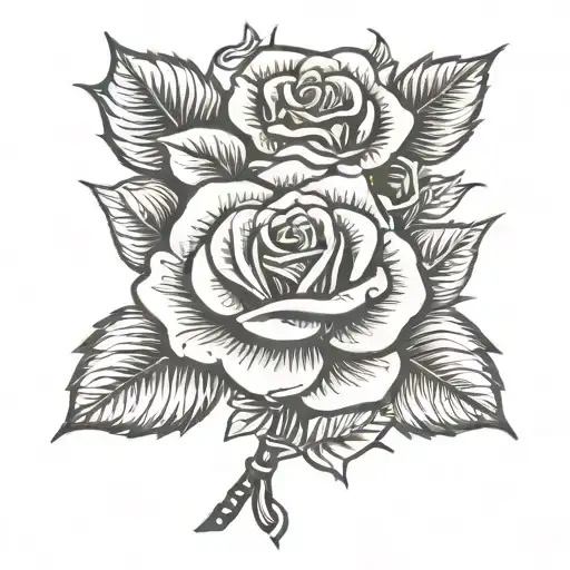 socialist rose hand tattoo tattoo design idea