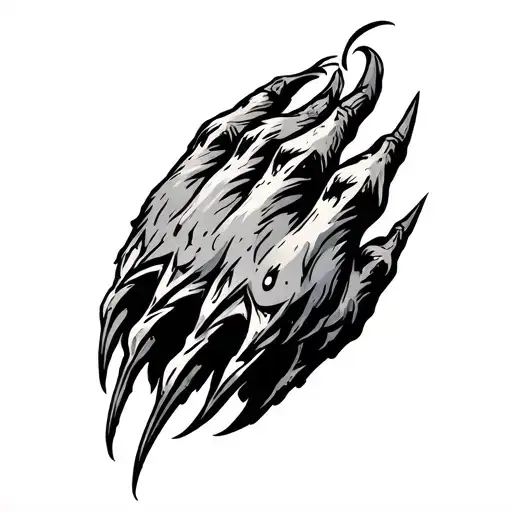 Bear Claw released tattoo design idea